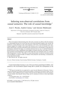 Inferring non-observed correlations from causal scenarios: The role