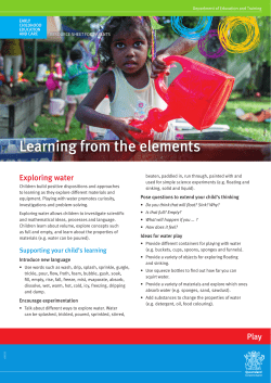 Learning from the elements