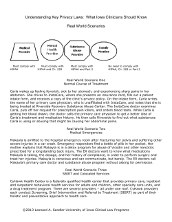Scenario - Iowa Primary Care Association