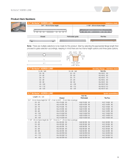 Product Item Numbers