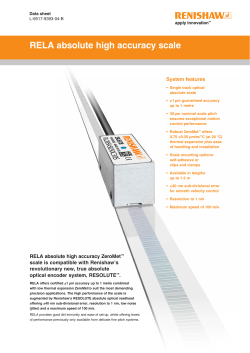 Data sheet: RELA absolute high accuracy scale