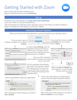 Getting Started with Zoom