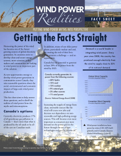 Wind Power Realities Factsheet: Getting the Facts Straight