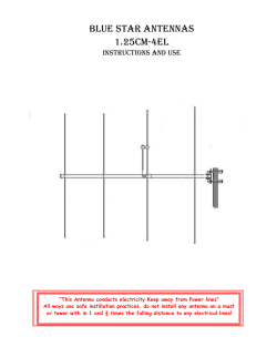BLUE STAR ANTENNAS 1.25CM-4EL