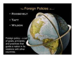 The Foreign Policies of&hellip;