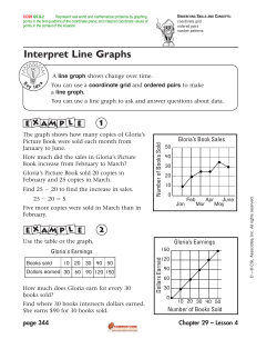 Interpret Line Graphs - MathCoach Interactive