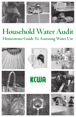 Household Water Audit - Kent County Water Authority