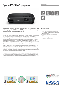 Epson EB-X14G projector