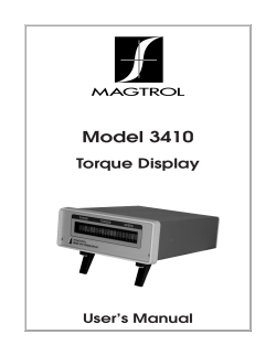 Model 3410 Torque Display