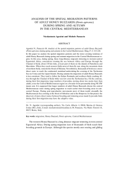 ANALYSIS OF THE SPATIAL MIGRATION PATTERNS OF ADULT