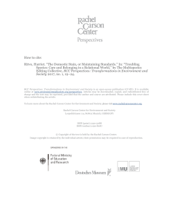 How to cite: Ritvo, Harriet. &ldquo;The Domestic Stain, or Maintaining