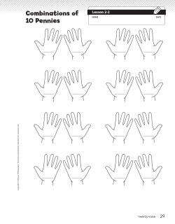 Combinations of 10 Pennies