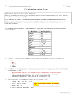 STAAR Review &ndash; Week Three