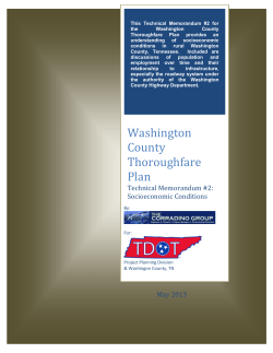 Technical Memo 2 - Johnson City MTPO
