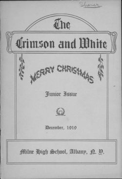 Crimson and White, 1919 12 - University at Albany Libraries