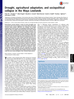 Drought, agricultural adaptation, and sociopolitical collapse in the