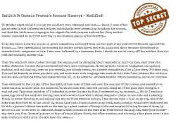 Exhibit B: Captain Preston`s Account (Excerpt - Modified)