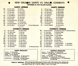 new orle.is saints vs. dall* cowboys o