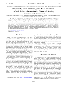Propensity Score Matching and Its Application to Risk Drivers