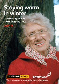 Staying warm in winter