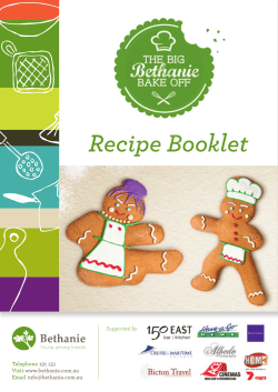 Recipe Booklet