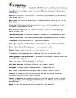 Introduction to First Nations in Canada Presentation