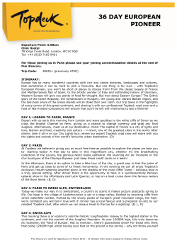 36 day european pioneer