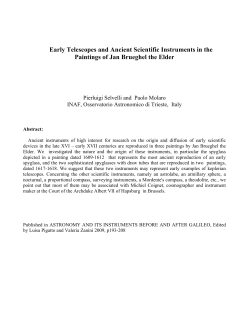 Early Telescopes and Ancient Scientific Instruments in the Paintings
