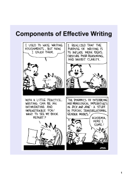 Components of Effective Writing
