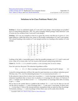 Solutions to InClass Problems Week 3, Fri.