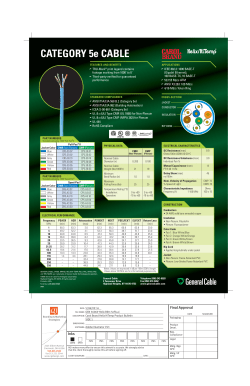 CATEGORY 5e CABLE