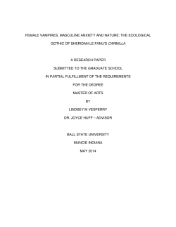 female vampires, masculine anxiety and nature: the ecological
