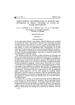 simultaneous determination of sodium and potassium in small