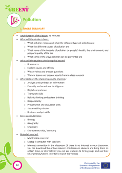 09 Pollution - GREENT Project