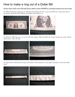 How To Make A Ring from a Dollar Bill
