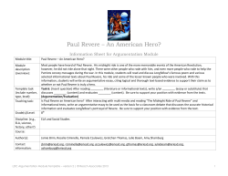 Paul Revere &ndash; An American Hero?