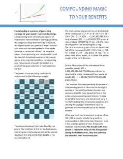 The Magic of Compounding