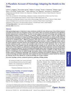 A pluralistic account of homology