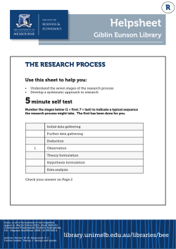 The Research Process