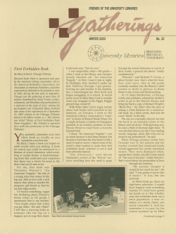 First Forbidden Book - Western Michigan University