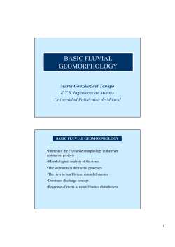 basic fluvial geomorphology - OCW UPM