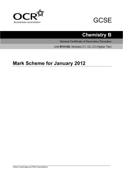 Unit 01 - Modules C1, C2, C3 - Higher tier