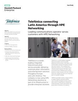 HP Networking | IT Case Study | Telef&oacute;nica | HP