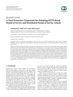 A Novel Protective Framework for Defeating HTTP