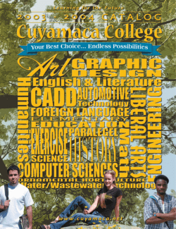 2003-04 - Cuyamaca College
