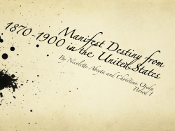 Manifest Destiny per 1