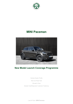 MINI Paceman - Car and Driving