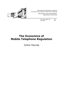 The Economics of Mobile Telephone Regulation