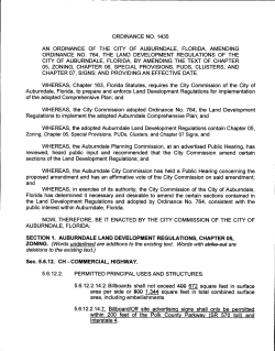 Ordinance 1435 - City of Auburndale