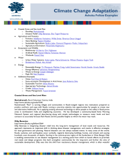 Climate Change Adaptation Fellows